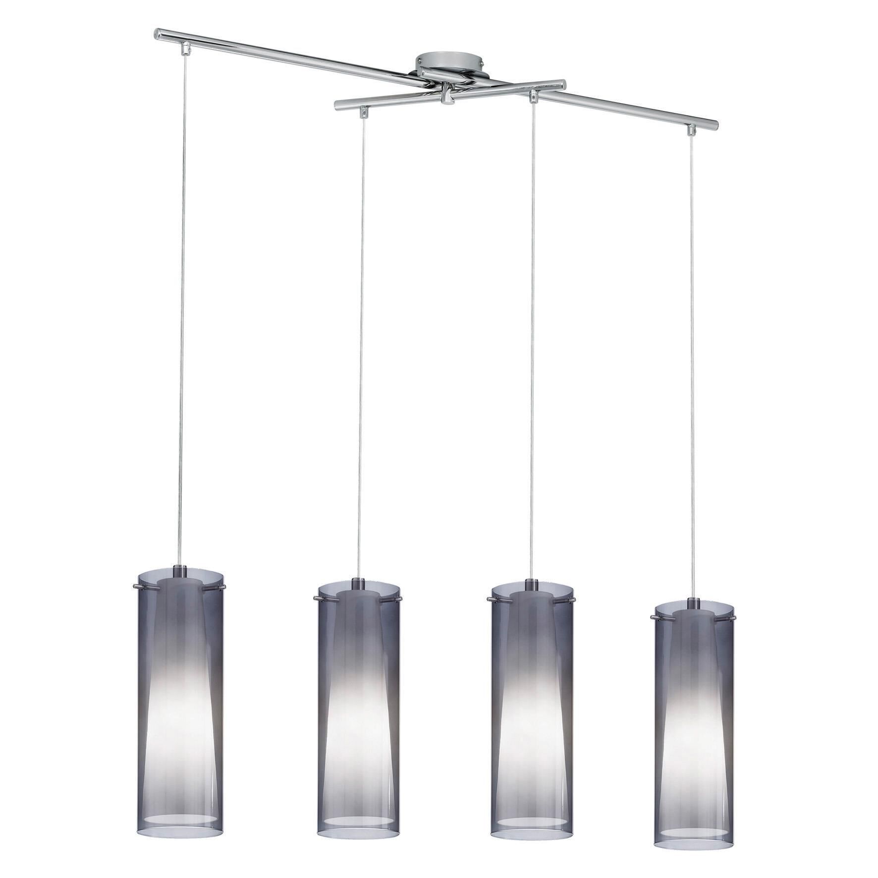Eglo Pinto Nero 36 Inch 4 Light Linear Suspension Light by Eglo Lighting